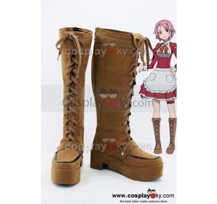 Sword Art Online Lisbeth Rika Shinozaki Cosplay Boots