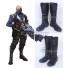 Overwatch OW Soldier 76 John Jack Morrison Black Shoes Cosplay Boots