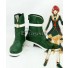 Harukanaru Toki no Naka de 6 Azusa Takatsuka Green Shoes Cosplay Boots