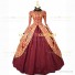 Jacquard Victorian Style Formal Ball Gown Royal Queen Renaissance Dress