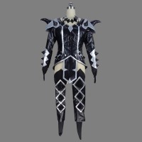 Fairy Tail Erza Scarlet Black Cosplay Costume