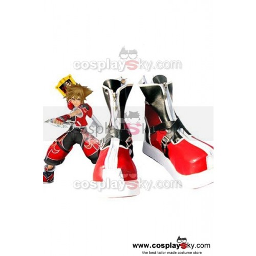 Kingdom Hearts II Sora Cosplay Shoes Boots *Red