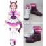 Uma Musume: Pretty Derby Special Week White purple Cosplay Shoes