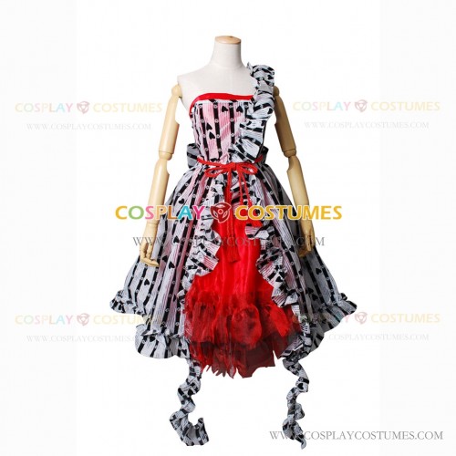 Alice In Wonderland Cosplay Alice Costume Red Court Organza Dress