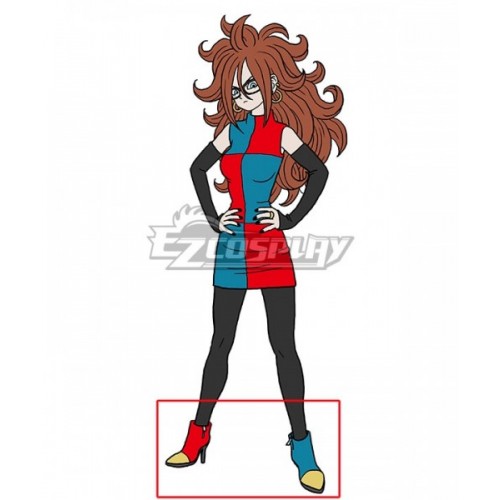 Dragon Ball Fighter Z Android 21 Red Bule Shoes Cosplay Boots