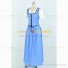 Once Upon A Time Cosplay Belle Costume Blue Dress Set