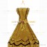 Romantic Southern Belle Marie Antoinette Theater Steampunk Ball Gown Yellow Dress