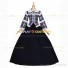 Civil War Style Reenactment Theater Clothing Tartan Ball Gown Lolita Dress Costume Blue