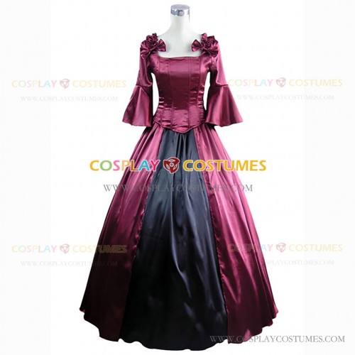 Gothic Punk Reenactment Clothing Theatrical Premium Quality Dress Red