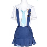 Love Live Rin Hoshizora Marine Ver Sailor Cosplay Costume