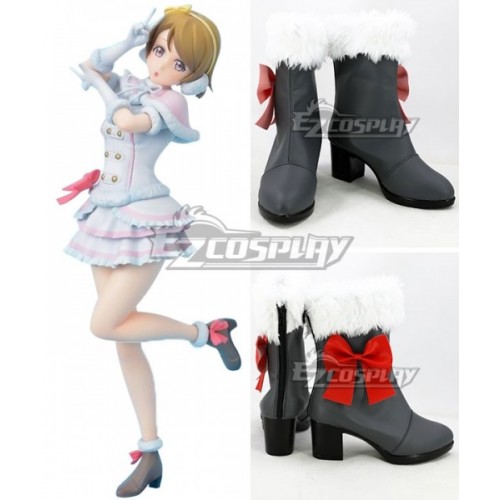 LoveLive! Snow Halation Hanayo Koizumi Black Shoes Cosplay Boots