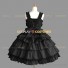 Gothic Lolita Black Dress Ladies Fantasy Tiered Dress Punk Lolita