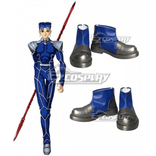 Fate Stay Night Lancer Cu Chulainn Blue Cosplay Shoes