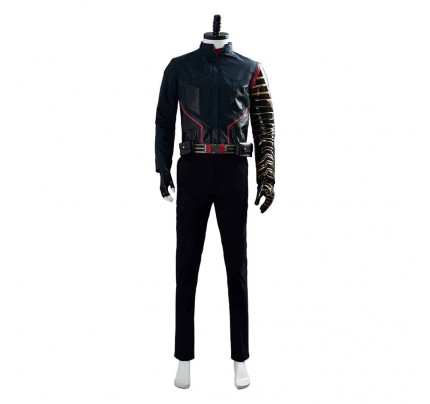 The Falcon And The Winter Soldier Bucky Barnes Winter Soldier Battle Uniform Cosplay Costume