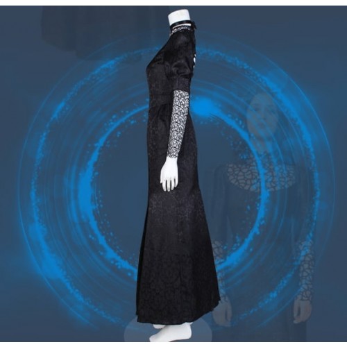 The Witcher 3 Wild Hunt Yennefer Black Dress Cosplay Costume