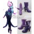 League Of Legends LOL Evelynn Rework Agony Embrace Purple Blue Shoes Cosplay Boots