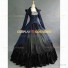 Renaissance Faire Victorian Style Adult Fancy Dress Evening Gown Navy Blue