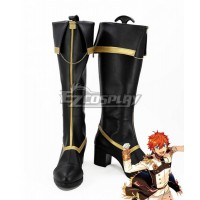 Ensemble Stars Trickstar Mao Isara Hokuto Hidaka Subaru Akehoshi Makoto Yuuki Black Shoes Cosplay Boots