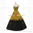 Reenactment Gothic Lolita Civil War Victorian Ball Gown Golden Dress