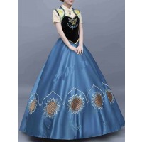 Frozen Fever Anna Birthday Party Dress Cosplay Costume
