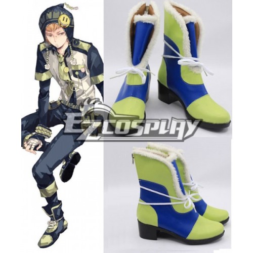 DMMD Dramatical Murder Noiz Bule And Green Cosplay Shoes