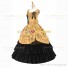 Vintage Gothic Lolita Victorian 18th Century Light Yellow Ruffles Evening Ball Gown Dress