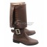 Pirates of the Caribbean: Dead Men Tell No Tales Captain Jack Sparrow Brown Shoes Cosplay Boots