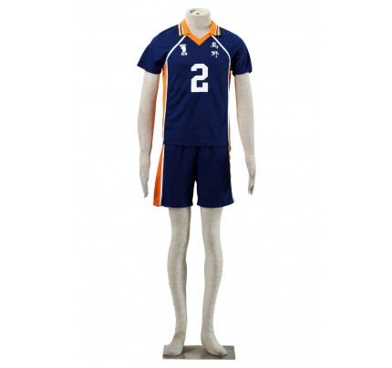 Haikyuu Koshi Sugawara Karasuna High School NO 2 Sports Uniform Cosplay Costume