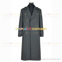 Captain Jack Harkness Costume for Doctor Who Torchwood Cosplay Gray Trench Coat