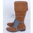 Disney Tangled Flynn Rider Brown Shoes Cosplay Boots