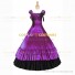 Vintage Gothic Lolita Victorian 18th Century Purple Ruffles Evening Ball Gown Dress