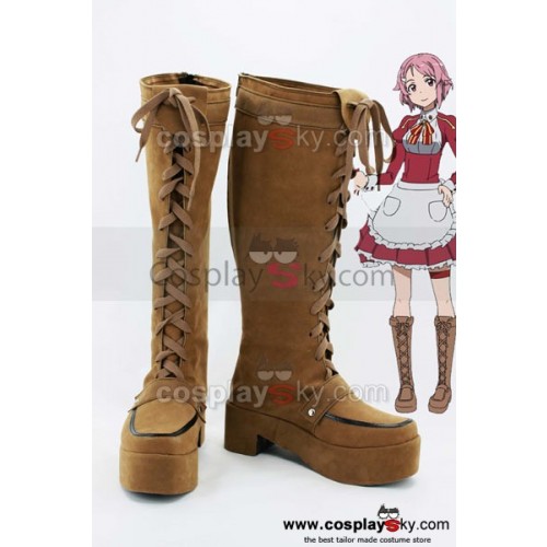 Sword Art Online Lisbeth Rika Shinozaki Cosplay Boots