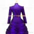 Gothic Victorian Marie Antoinette Theater Layered Evening Gown Purple Dress