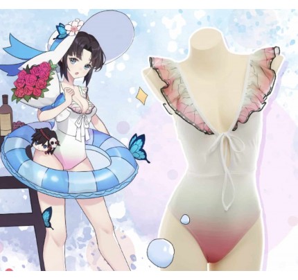 Demon Slayer: Kimetsu No Yaiba Shinobu Kocho Swim Cosplay Costume