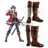 The Legend of Heroes Trails of Cold Steel Rean Schwarzer Brown Shoes Cosplay Boots