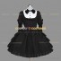 Victorian Style Gothic Lolita Dress Ruffled Turndown Collar Tiered Maid Dress