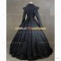 Renaissance Faire Victorian Style Adult Fancy Dress Evening Gown Black