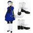 Persona 5 Lavenza Black White Shoes Cosplay Boots