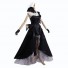 Fate Grand Order Marie Antoinette Black Dress Cosplay Costume