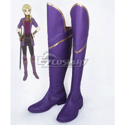 Snow White with the Red Hair/Kagami no Shirayukihime Kiki Seiran Purple Shoes Cosplay Boots