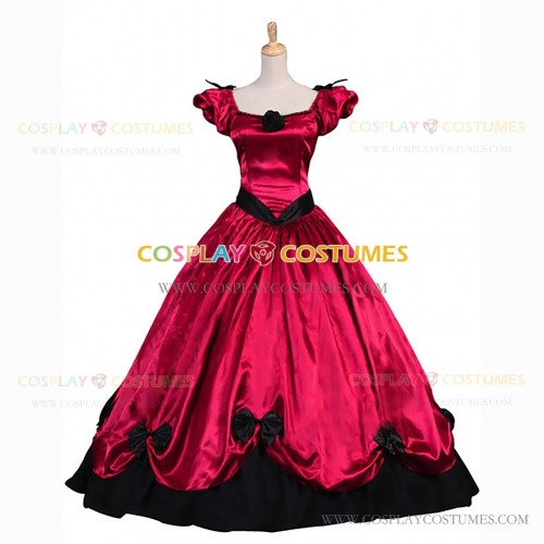 Gothic Lolita Dress Princess Ball Gown Red Black Formal Gown