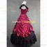 Southern Belle Red Bridal Dress Stage Costume