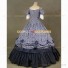 Alice in Wonderland Country Lolita Floral Dress Ball Gown Navy Blue