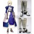 Fate Stay Night Saber Silver Shoes Cosplay Boots