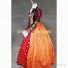 Alice In Wonderland Cosplay Queen Of Hearts Costume Red Dress