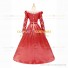 Gothic Lolita Victorian Queen Elizabeth Theatre Red Lace Prom Ball Gown Dress