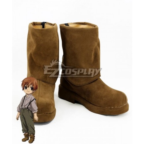 Black Butler II Kuroshitsuji II Luka Macken Brown Cosplay Shoes