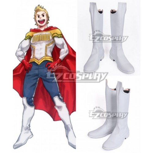 My Hero Academia Boku no Hero Academia Mirio Togata White Shoes Cosplay Boots