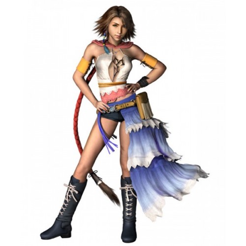 Final Fantasy X 10 Yuna Black Shoes Cosplay Boots