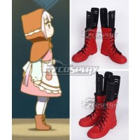 Miss Kobayashi's Dragon Maid Kanna Kamui The Little Match Girl Red Shoes Cosplay Boots